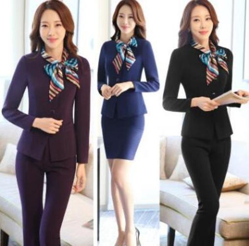 供應(yīng) 酒店工作服秋冬裝女領(lǐng)班前臺收銀餐廳服務(wù)員工作服長袖美容師